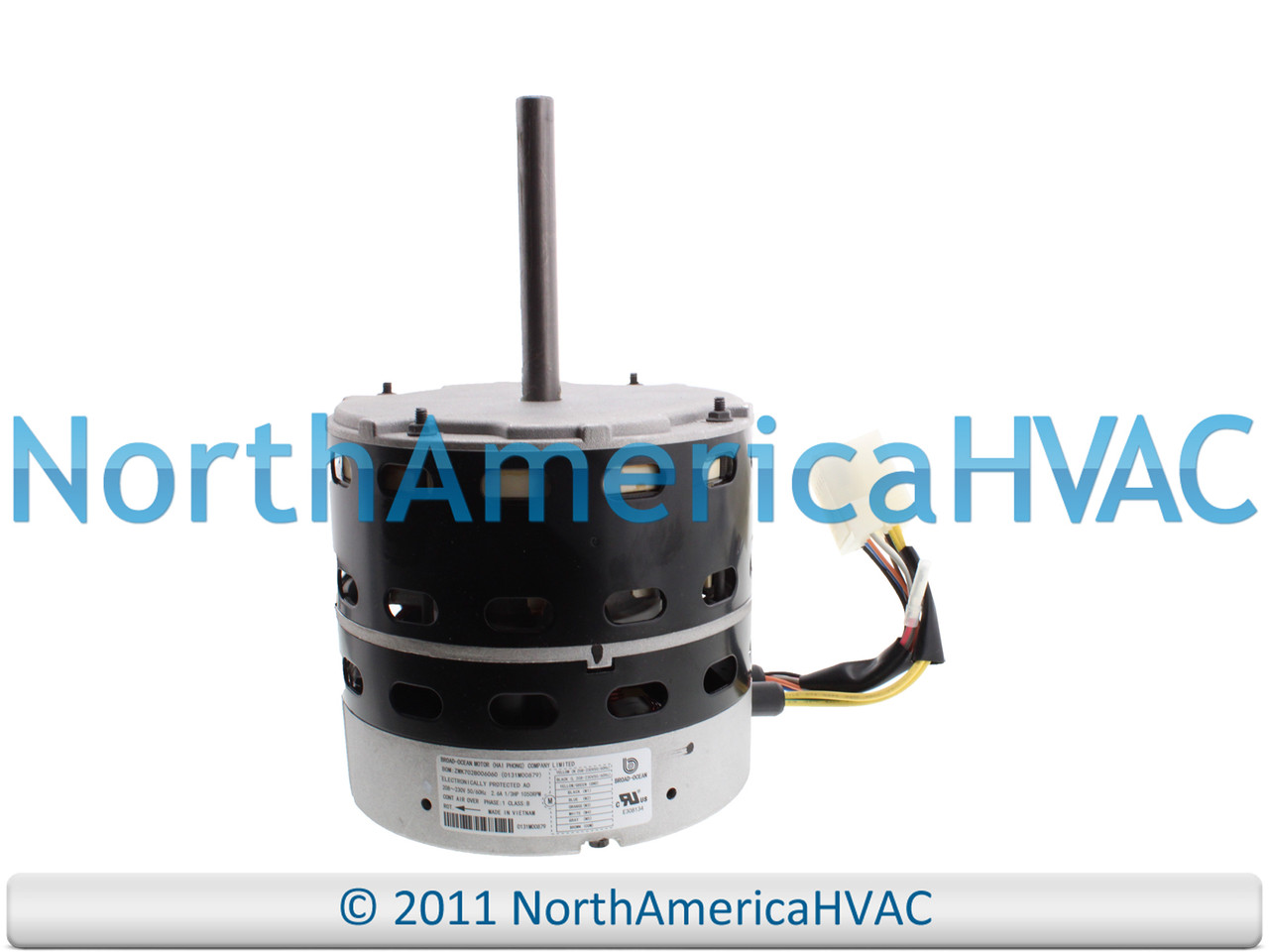 OEM 1/3 HP Furnace Blower Motor Replaces Zhongshan BroadOcean ZWK702B006060 North America HVAC